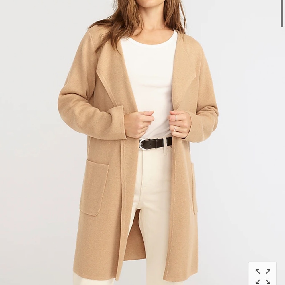 J Crew Juliette Collarless Sweater Blazer